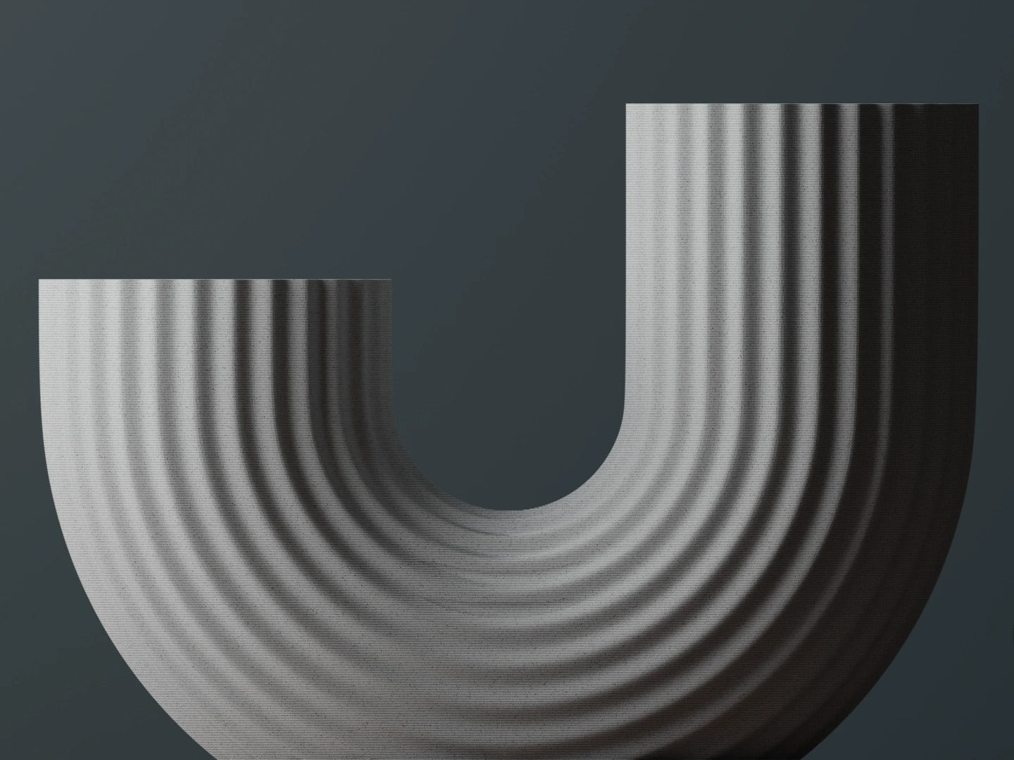 U-formet Vase
