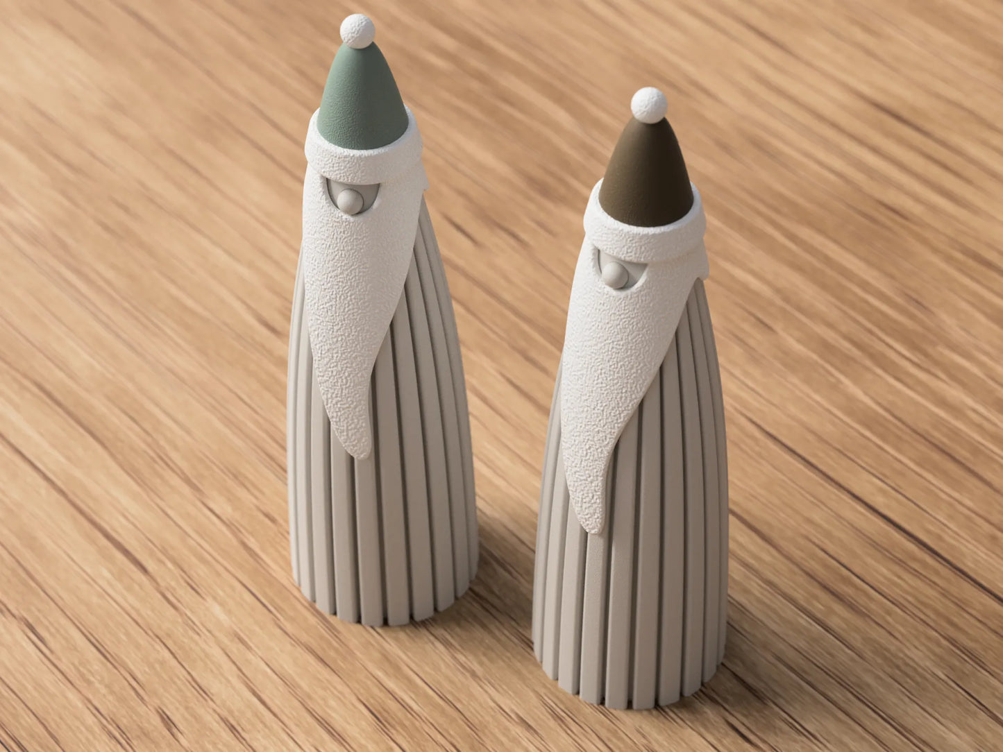Moderne Minimalistisk Julemand med Lys