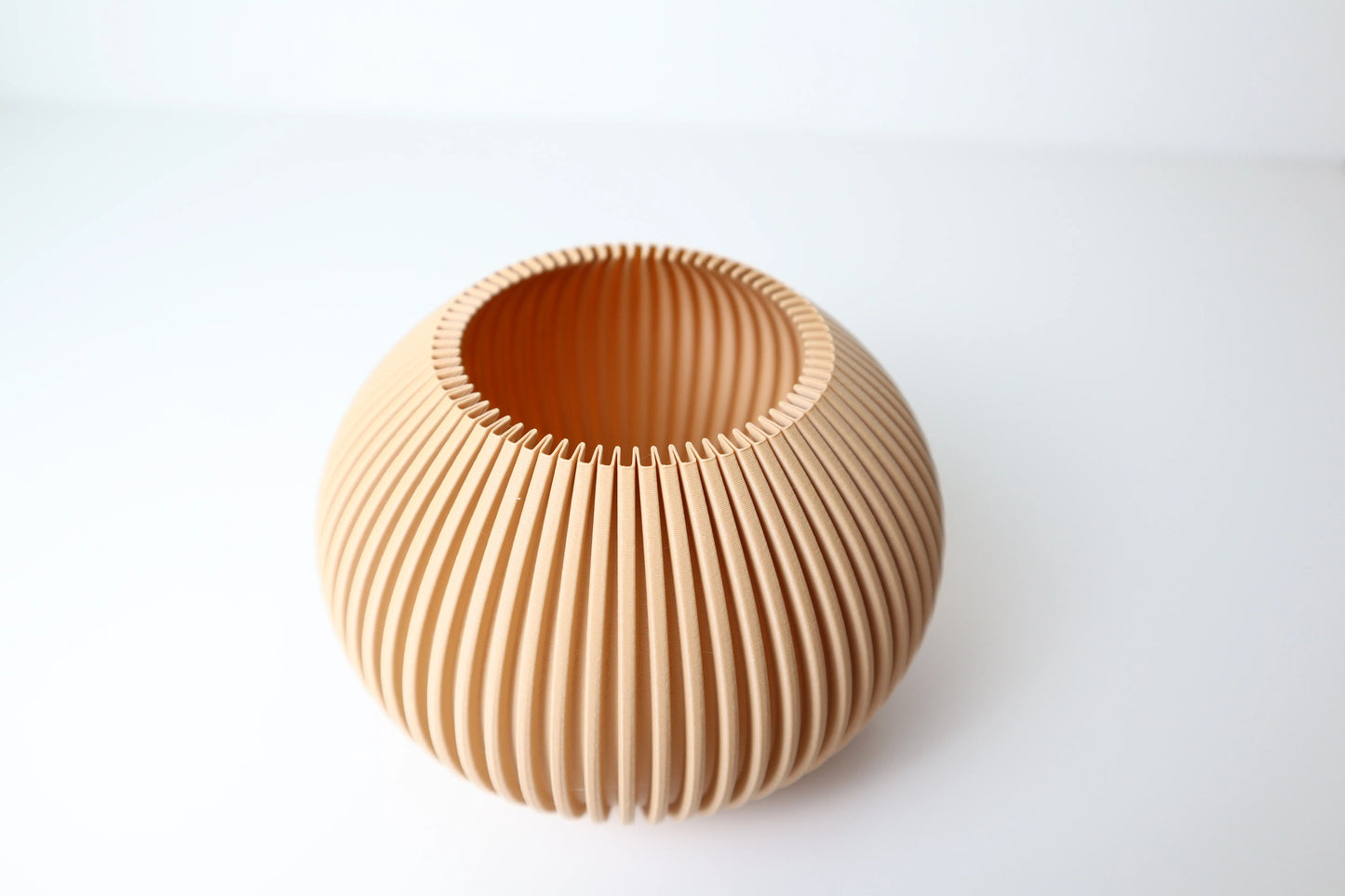 Pleated Round Vase