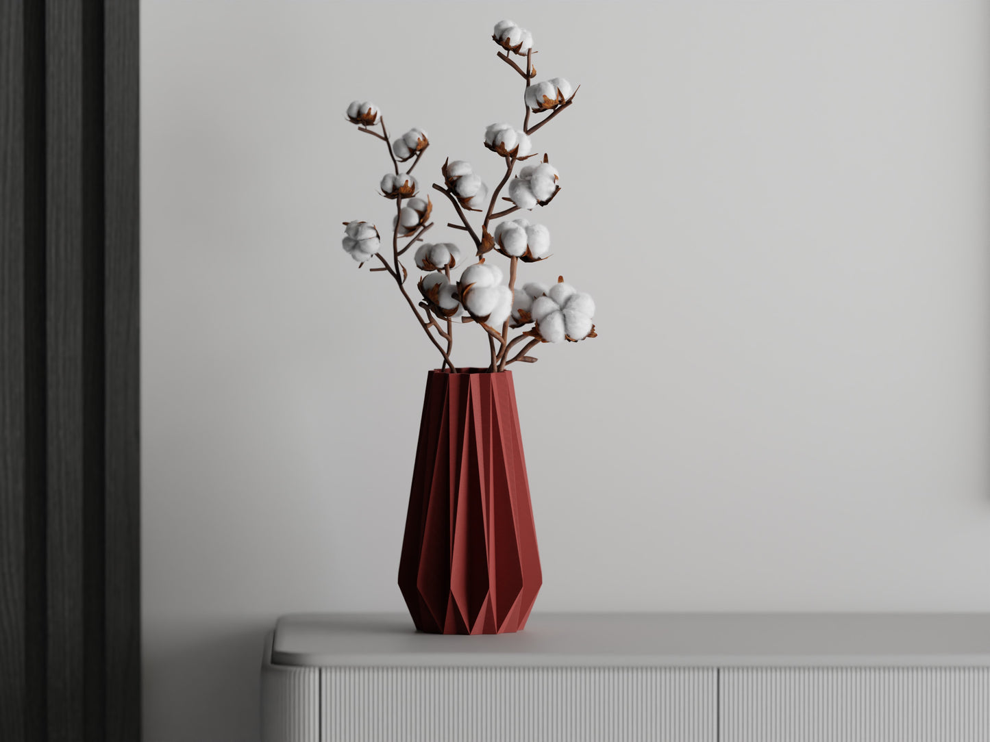 Ribs Triangle Vase