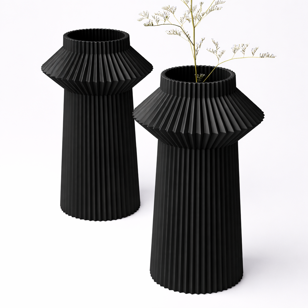 Pleated Vase Curved