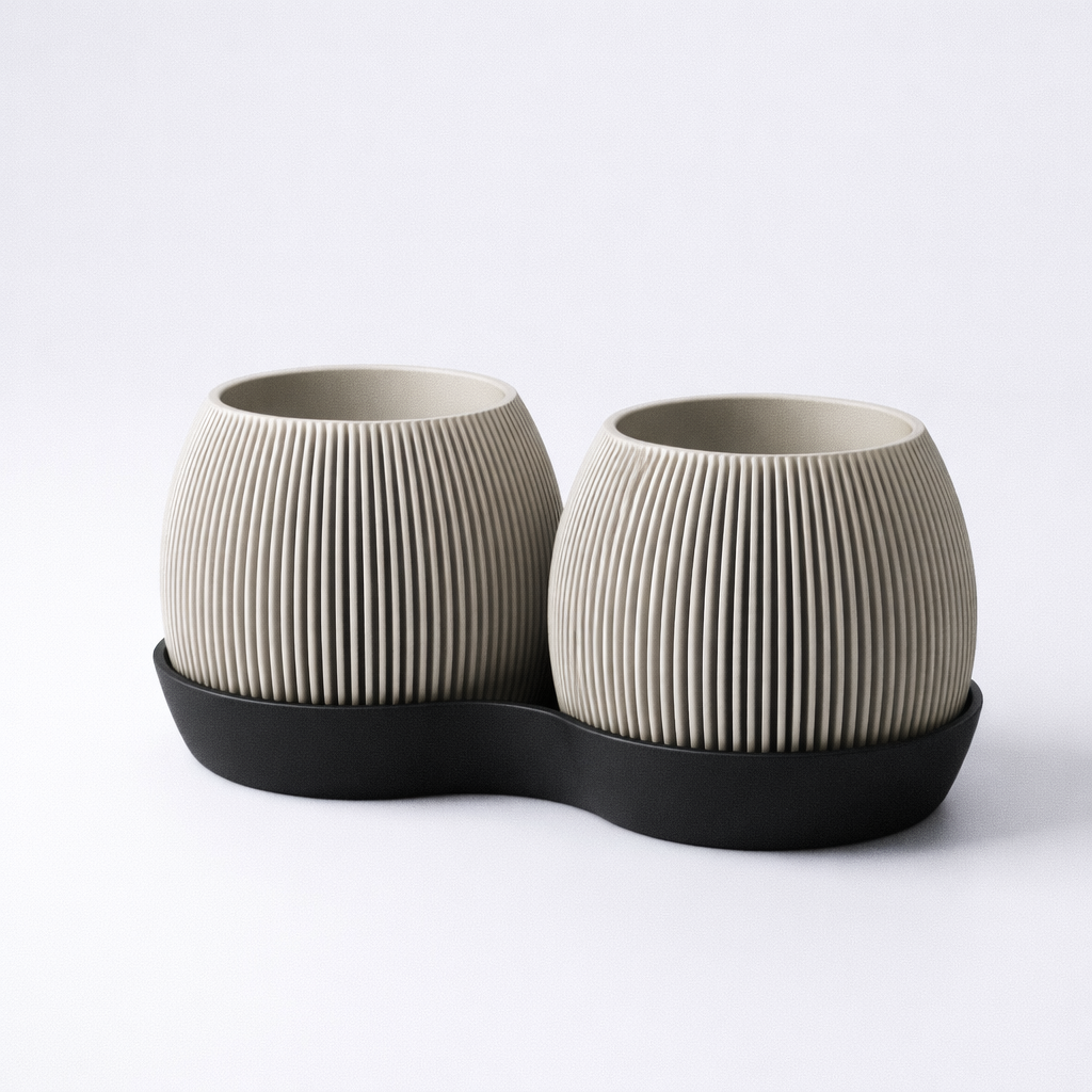 Duo Urtepotte Sculptural