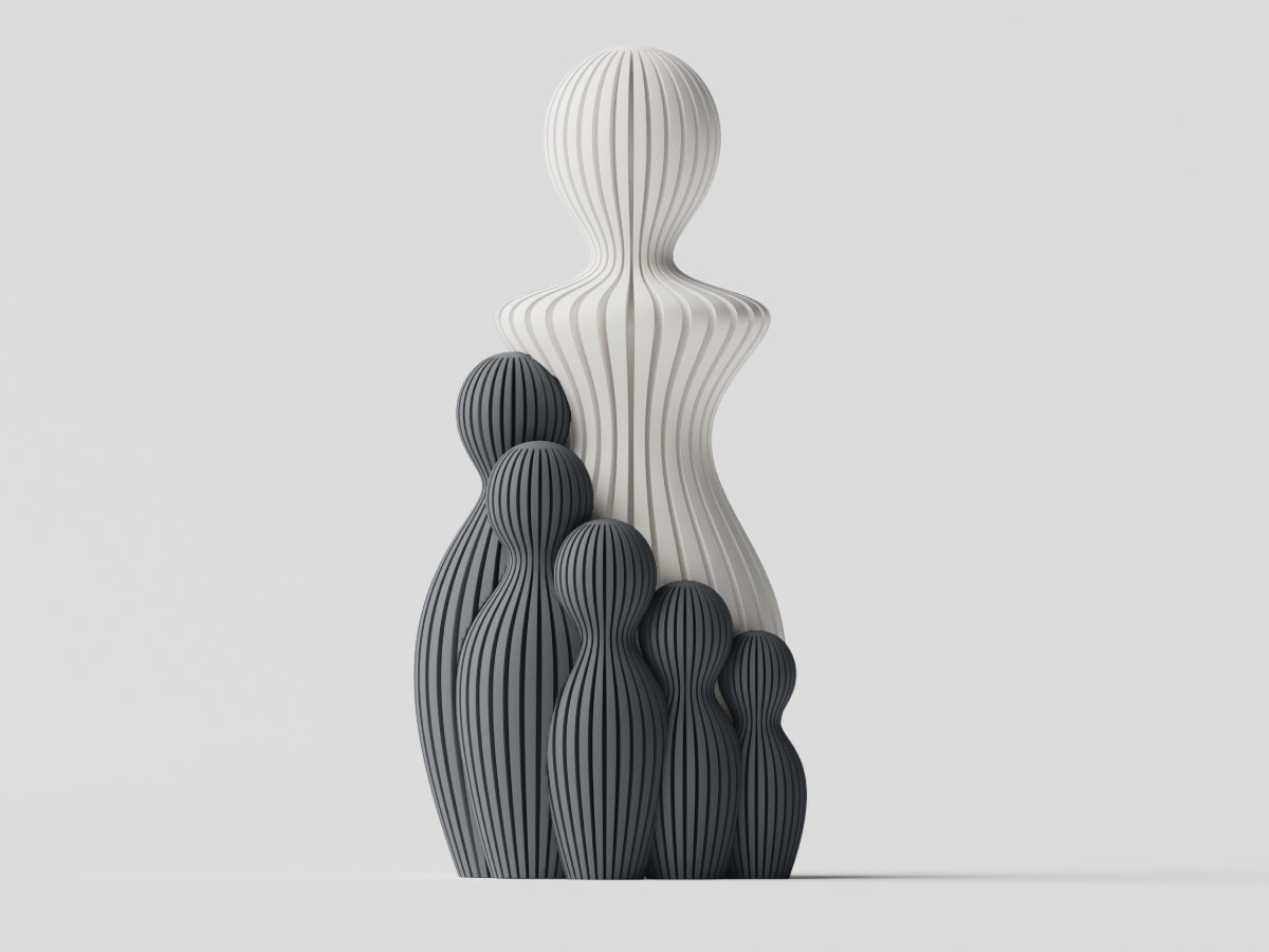 Mors Dag Skulptur med 5 børn