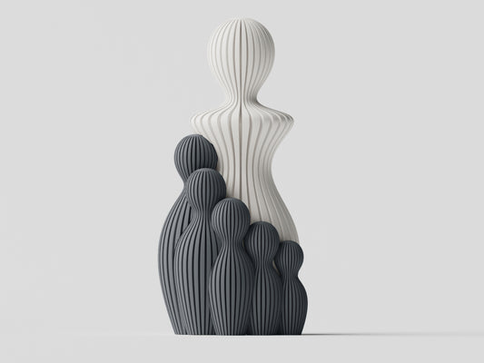 Mors Dag Skulptur med 5 børn