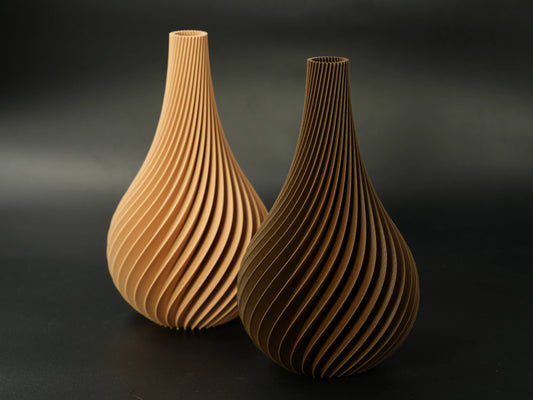Minimalistisk Japandi Spiral Vase