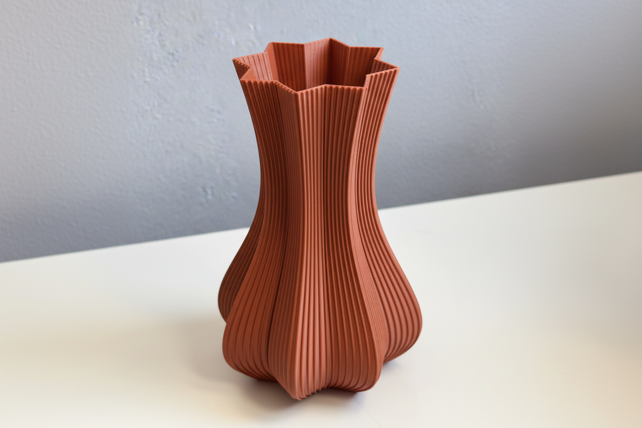 Vase terrakotta – top-vinkel